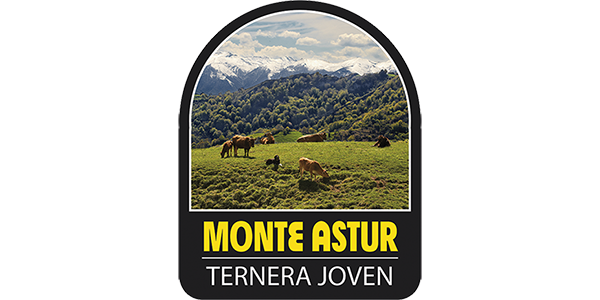 Logotipo Monte Astur (campo con vacas)